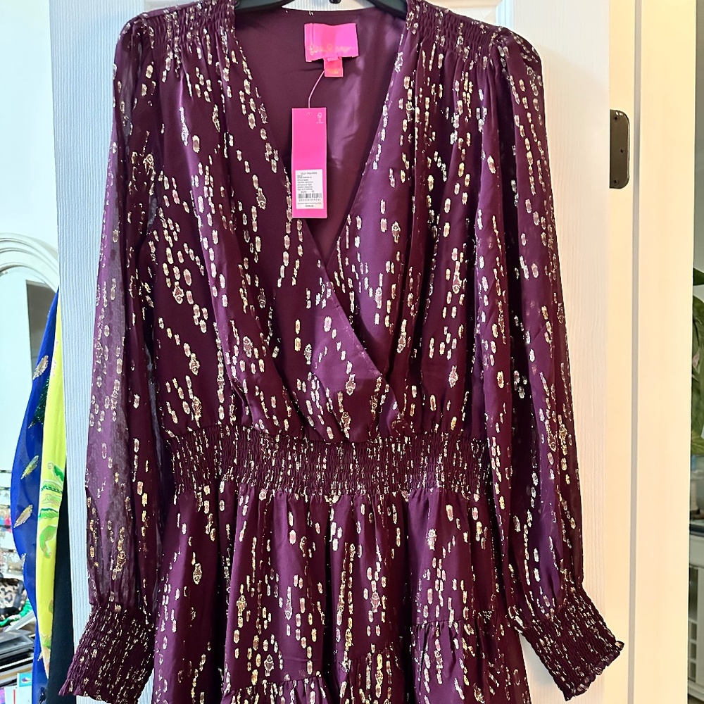 NWT Lilly Pulitzer Cristiana Long Sleeve Dress
